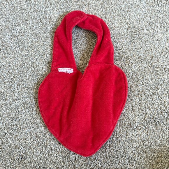 Be Mine Valentine’s Day Baby Feeding Drool Bib Red Heart - Picture 2 of 2